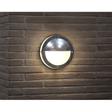 Nordlux - Applique murale extérieure MALTA 1xE27/60W/230V IP54 argent