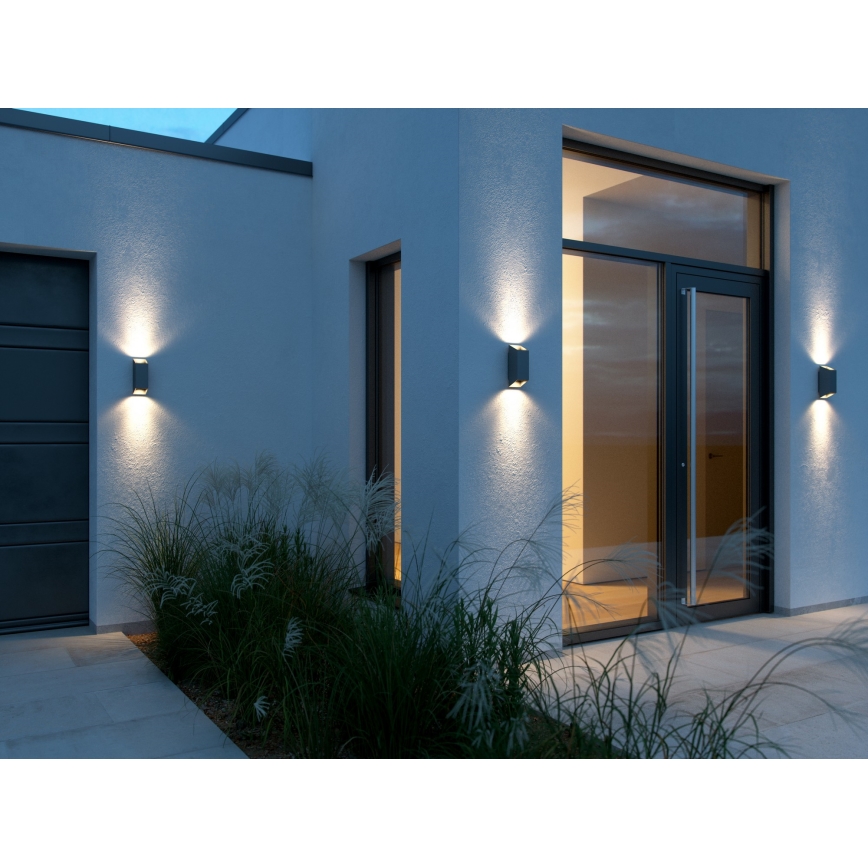Nordlux - Applique murale extérieure NICO 2xGU10/35W/230V IP54 anthracite