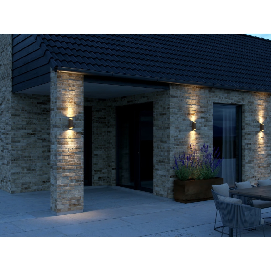 Nordlux - Applique murale extérieure NICO 2xGU10/35W/230V IP54 marron