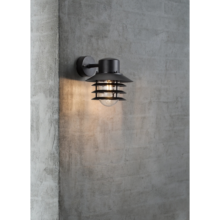 Nordlux - Applique murale extérieure VEJERS 1xE27/60W/230V IP54 noire