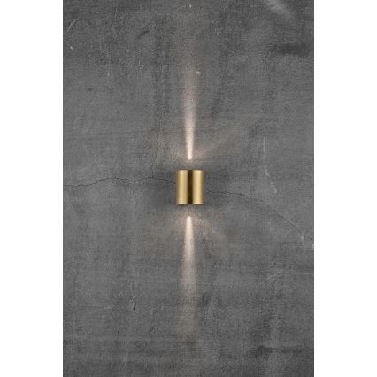Nordlux - Applique murale LED d'extérieur CANTO 2xLED/6W/230V IP44 laiton