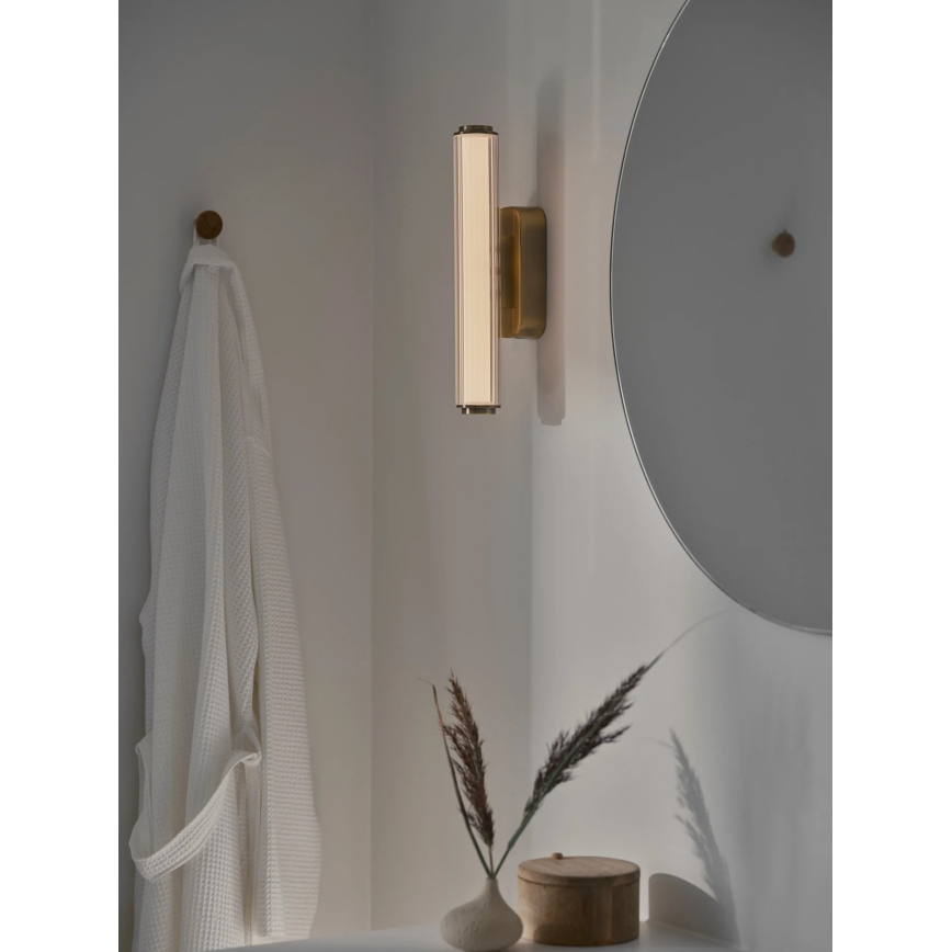 Nordlux - Applique murale dimmable pour salle de bains VIRELLE LED/8W/230V 3000/4000K IP44 finition laiton