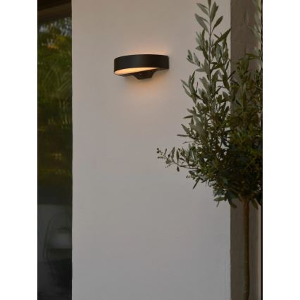 Nordlux - Applique murale solaire avec détecteur MONAY LED/5W/5V 3000K IP44 noir