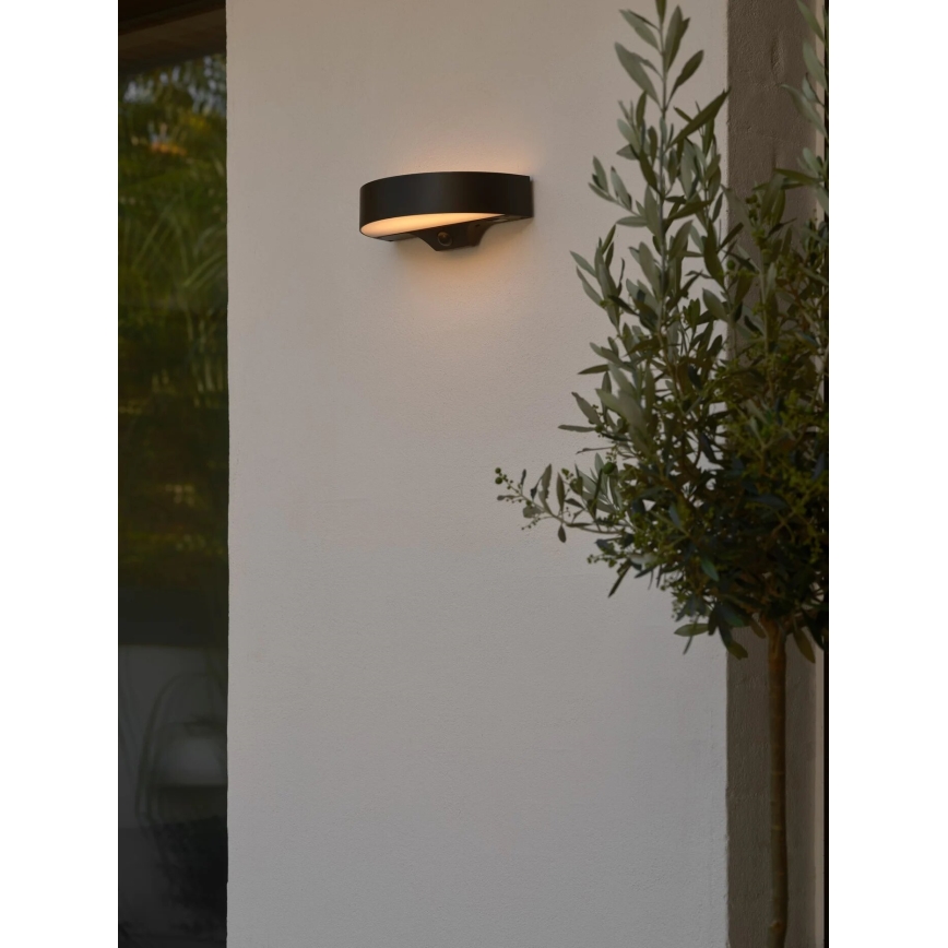 Nordlux - Applique murale solaire avec détecteur MONAY LED/5W/5V 3000K IP44 noir