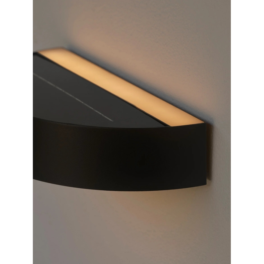 Nordlux - Applique murale solaire avec détecteur MONAY LED/5W/5V 3000K IP44 noir