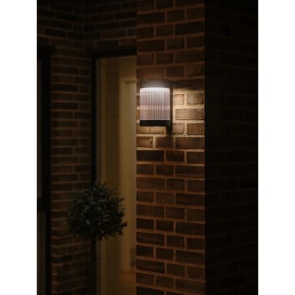 Nordlux - Applique murale solaire avec détecteur COUPAR LED/3,2W/5V 3000K IP44 noir