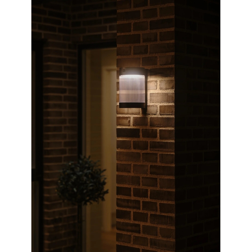 Nordlux - Applique murale solaire avec détecteur COUPAR LED/3,2W/5V 3000K IP44 noir