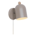 Nordlux - Applique murale spot GASTON 1xE27/15W/230V beige