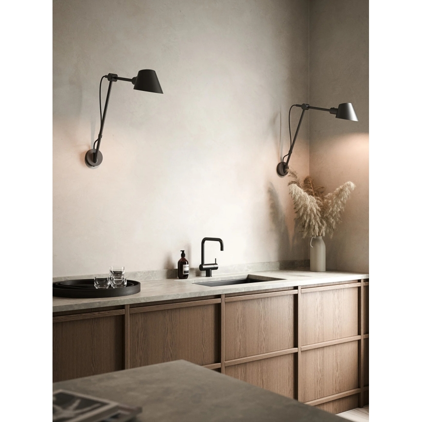 Nordlux - Applique murale STAY 1xE27/60W/230V noire