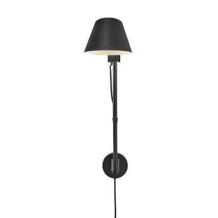 Nordlux - Applique murale STAY 1xE27/60W/230V noire