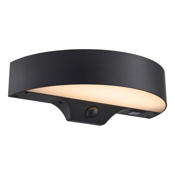 Nordlux - Applique solaire LED avec capteur MONAY LED/5W/5V 3000K IP44 2000 mAh noir