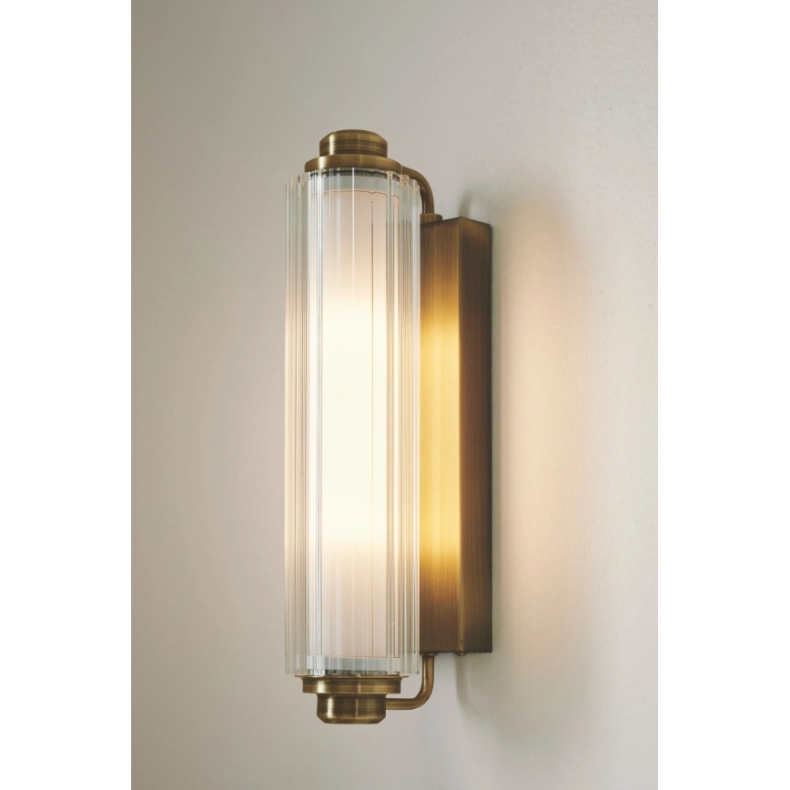 Nordlux - Éclairage de miroir NIMAL pour salle de bains 2xE14/25W/230V IP44, laiton
