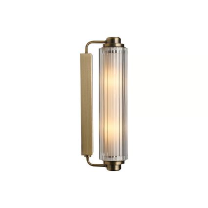 Nordlux - Éclairage de miroir NIMAL pour salle de bains 2xE14/25W/230V IP44, laiton