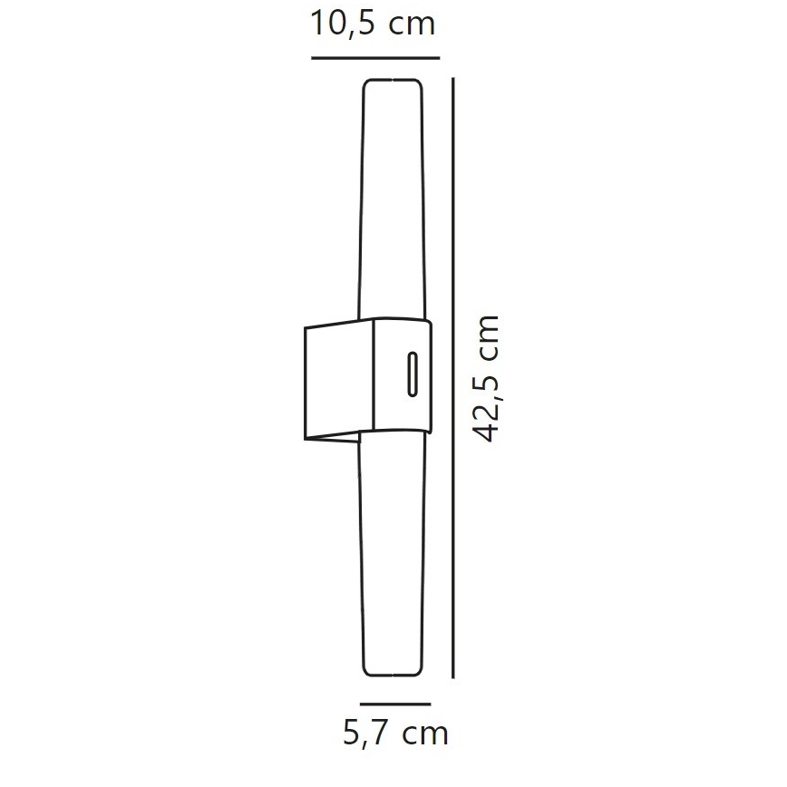 Nordlux - Eclairage de miroir salle de bain à intensité variable HELVA LED/9,5W/230V IP44 3000/4000K CRI 90 chrome mat