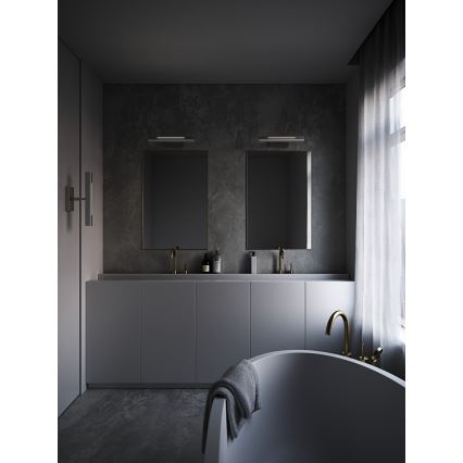 Nordlux - Eclairage de miroir salle de bain à intensité variable OTIS LED/14W/230V IP44 40 cm argent