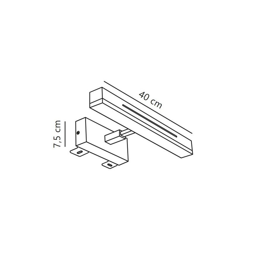Nordlux - Eclairage de miroir salle de bain à intensité variable OTIS LED/14W/230V IP44 40 cm chrome mat