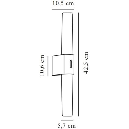 Nordlux - Éclairage de miroir salle de bain HELVA LED/9W/230V 3000K IP44