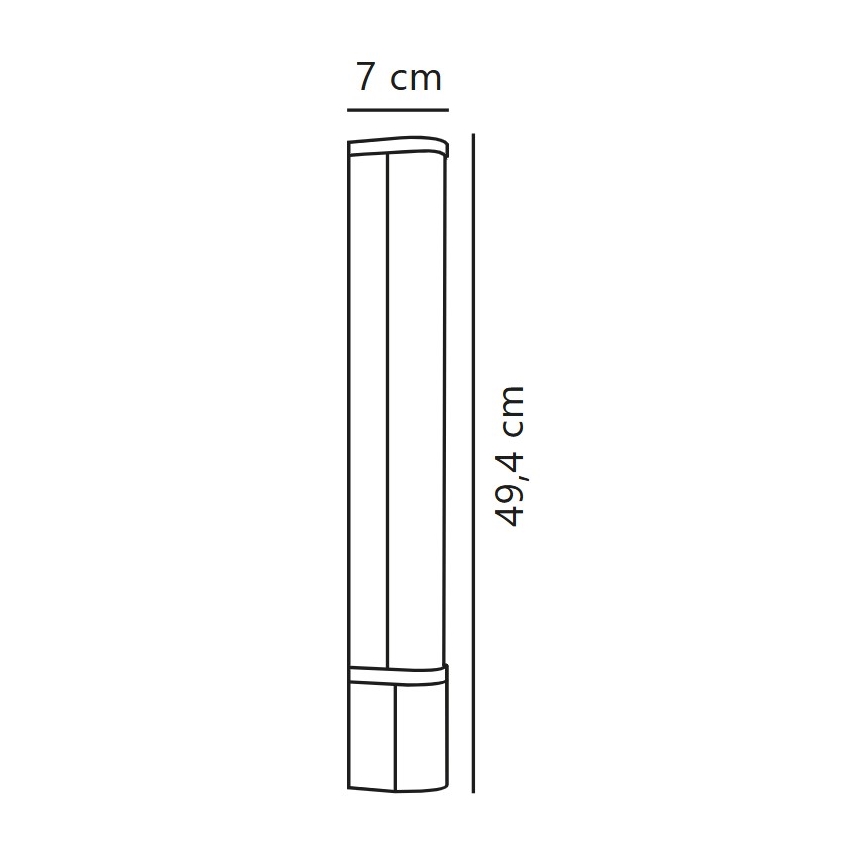 Nordlux - Éclairage de miroir salle de bain MALAIKA LED/6W/230V 3000K IP44 noir
