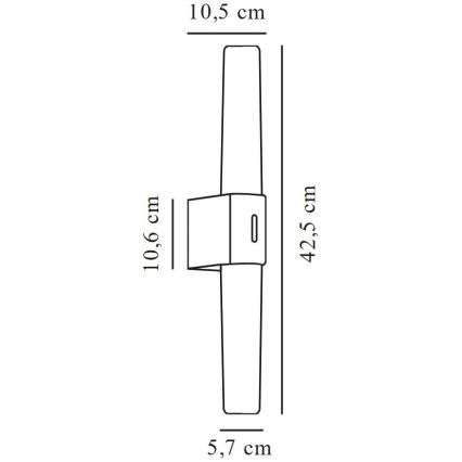Nordlux - Éclairage LED pour miroir de salle de bain HELVA LED/9W/230V IP44