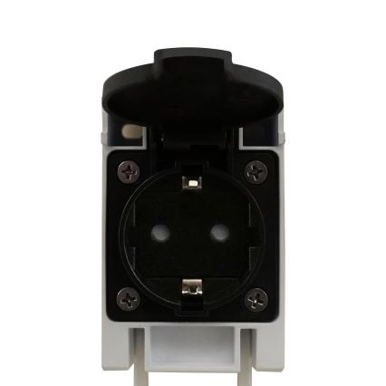 Nordlux - Éclairage LED pour miroir de salle de bains avec prise MALAIKA LED/15W/230V IP44 68,4cm noir