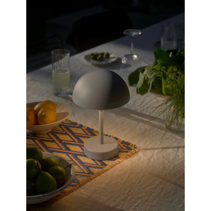 Nordlux - ELLEN Lampe de table d'extérieur LED rechargeable à intensité réglable 2,8W/3,7V 2200 mAh IP44 gris