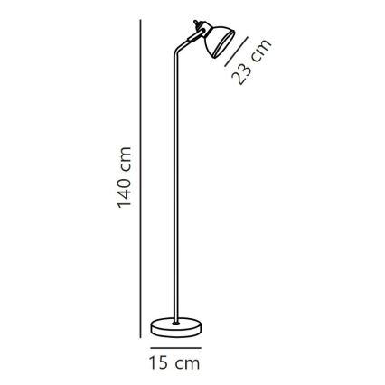 Nordlux - Lampadaire ASLAK 1xE27/15W/230V