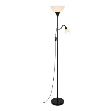Nordlux - Lampadaire LAURIA 1xE27/40W/230V + 1xE14/15W noir