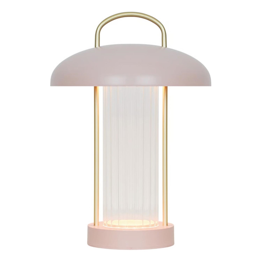 Nordlux - Lampe de bureau LED à commande tactile, rechargeable et dimmable MIRANO LED/3W/3,7V rose