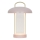 Nordlux - Lampe de bureau LED à commande tactile, rechargeable et dimmable MIRANO LED/3W/3,7V rose