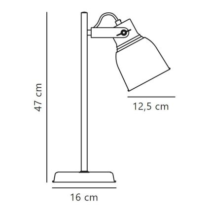 Nordlux - Lampe de table ADRIAN 1xE27/25W/230V