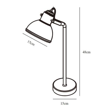 Nordlux - Lampe de table ASLAK 1xE27/15W/230V