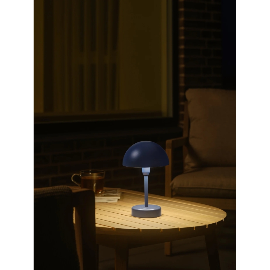 Nordlux - LED Lampe de table d'extérieur tactile, rechargeable et dimmable ELLEN LED/2,8W/3,7V 2200 mAh IP44 bleu