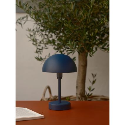 Nordlux - LED Lampe de table d'extérieur tactile, rechargeable et dimmable ELLEN LED/2,8W/3,7V 2200 mAh IP44 bleu