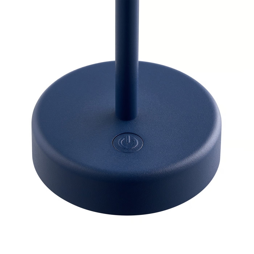 Nordlux - LED Lampe de table d'extérieur tactile, rechargeable et dimmable ELLEN LED/2,8W/3,7V 2200 mAh IP44 bleu