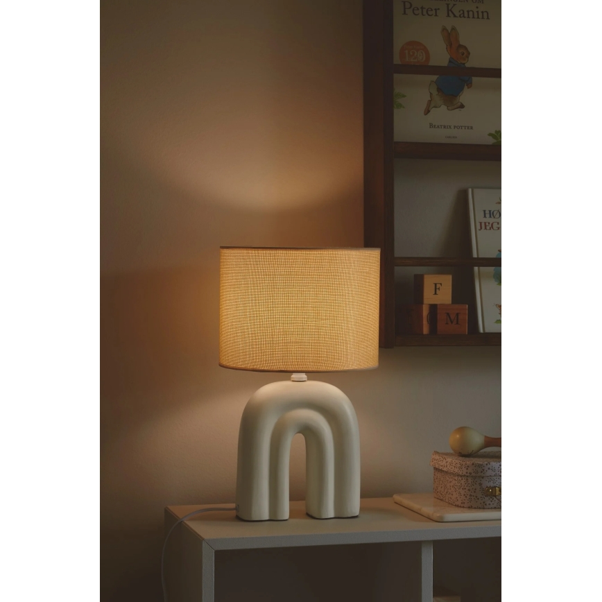 Nordlux - Lampe de table HAZE 1xE27/40W/230V beige