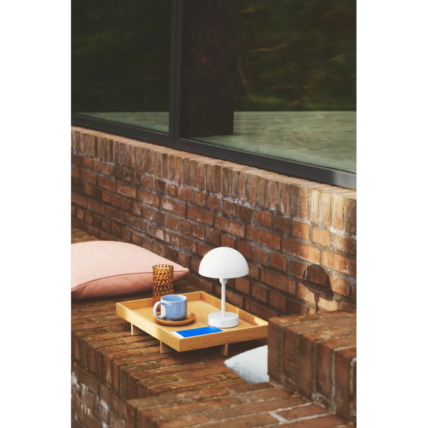 Nordlux - Lampe de table d'extérieur LED rechargeable et dimmable ELLEN LED/2,8W/3,7V 2200 mAh IP44 blanche