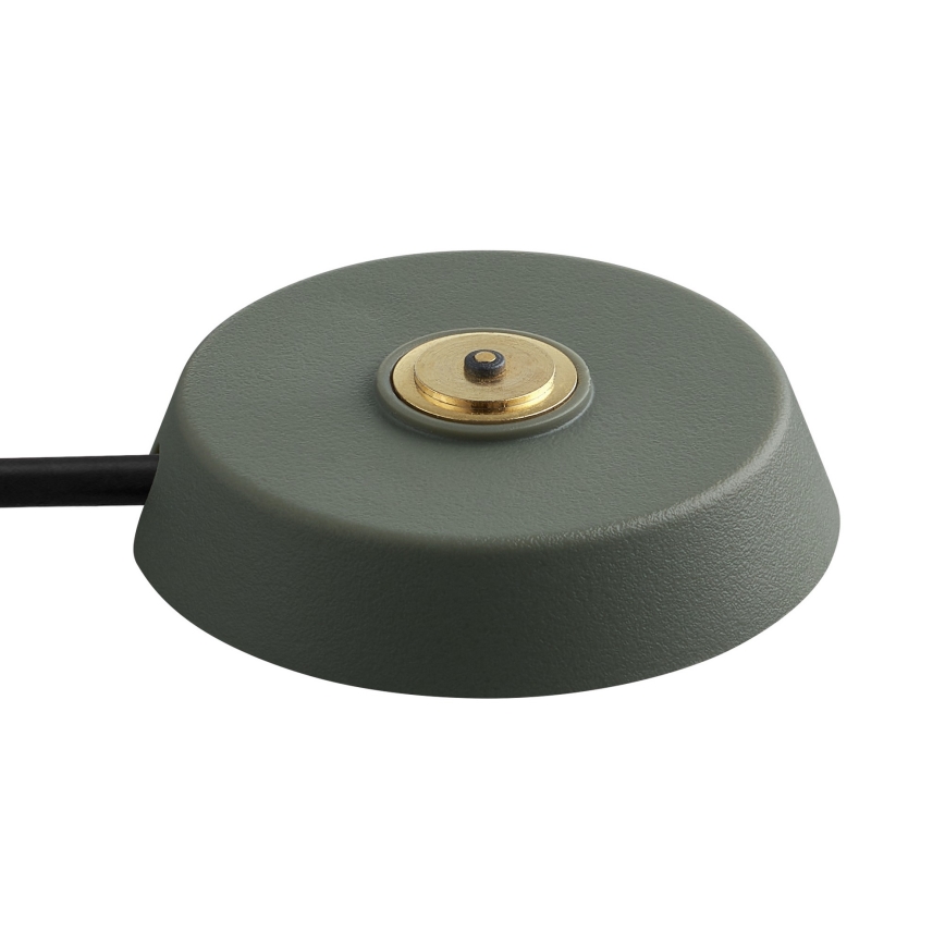 Nordlux - Lampe de table d'extérieur LED rechargeable et dimmable ELLEN, LED 2,8 W / 3,7 V, 2200 mAh, IP44, vert