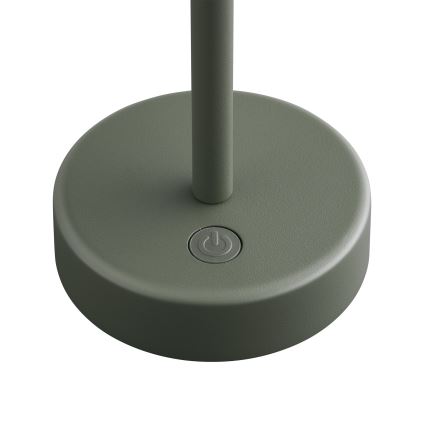 Nordlux - Lampe de table d'extérieur LED rechargeable et dimmable ELLEN, LED 2,8 W / 3,7 V, 2200 mAh, IP44, vert
