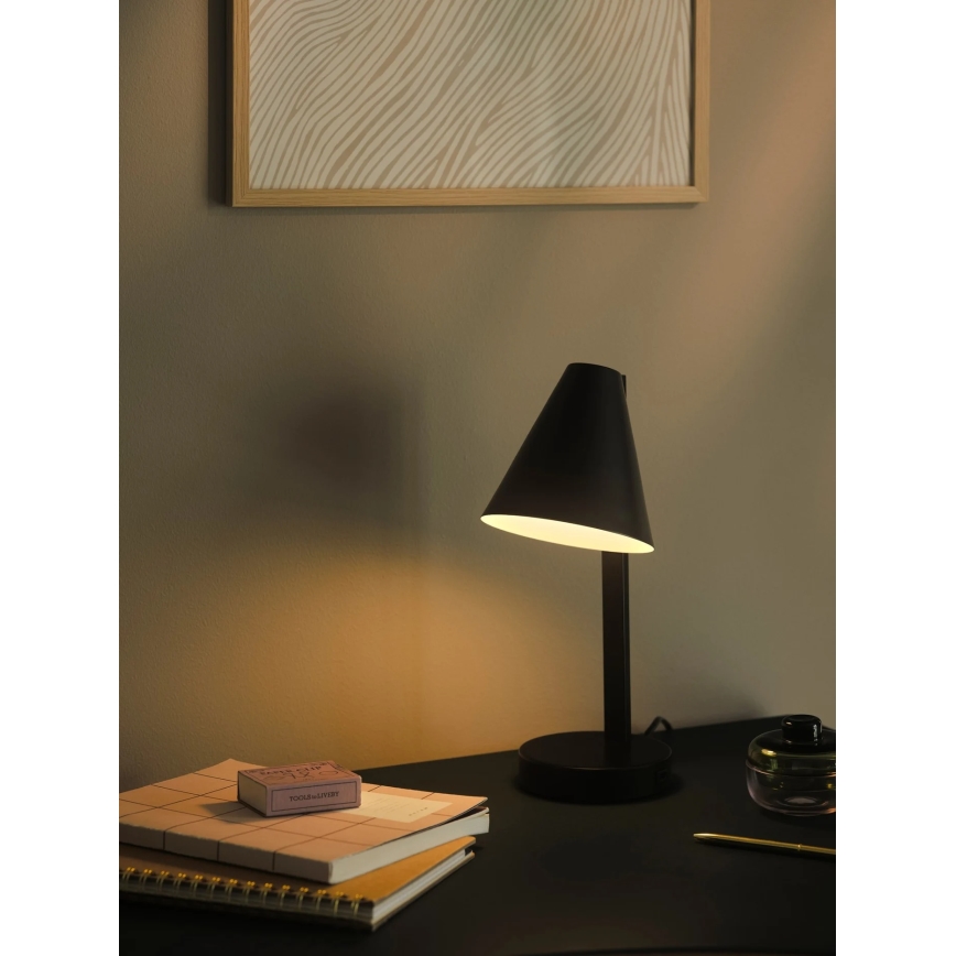 Nordlux - Lampe de table WILMER 1xE14/40W/230V noire