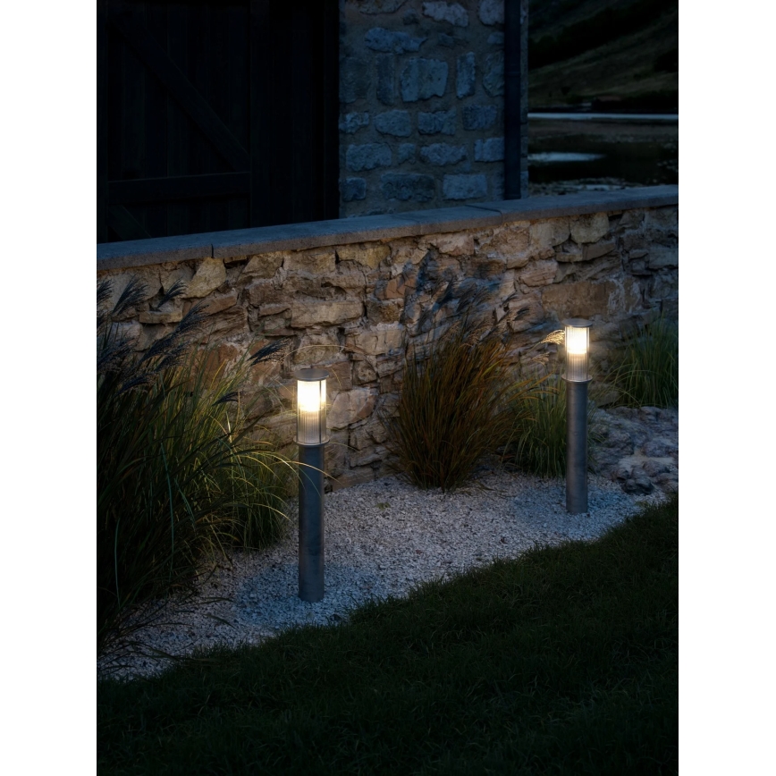 Nordlux - Lampe d'extérieur LINTON 1xE27/15W/230V IP54 argentée