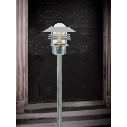 Nordlux - Lampe d'extérieur VEJERS 1xE27/60W/230V IP54 argentée