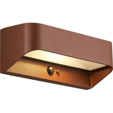 Nordlux - Lampe solaire LED avec capteur MARCELLIO LED/5W/5V IP54 2200 mAh marron