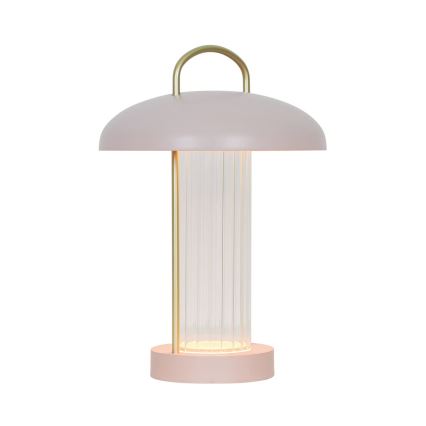 Nordlux - Lampe de bureau LED à commande tactile, rechargeable et dimmable MIRANO LED/3W/3,7V rose