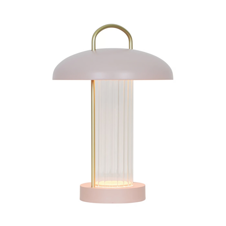 Nordlux - Lampe de bureau LED à commande tactile, rechargeable et dimmable MIRANO LED/3W/3,7V rose