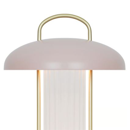 Nordlux - Lampe de bureau LED à commande tactile, rechargeable et dimmable MIRANO LED/3W/3,7V rose