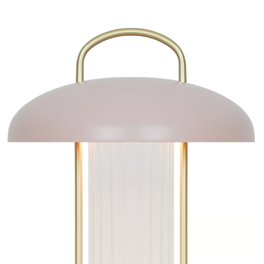 Nordlux - Lampe de bureau LED à commande tactile, rechargeable et dimmable MIRANO LED/3W/3,7V rose