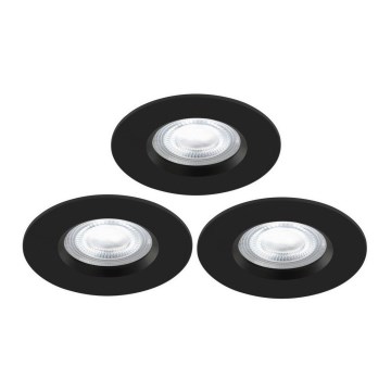 Nordlux - LOT 3x Spot LED RGB encastrable salle de bain à intensité variable DON SMART LED/4,7W/230V 2200-6500K IP65