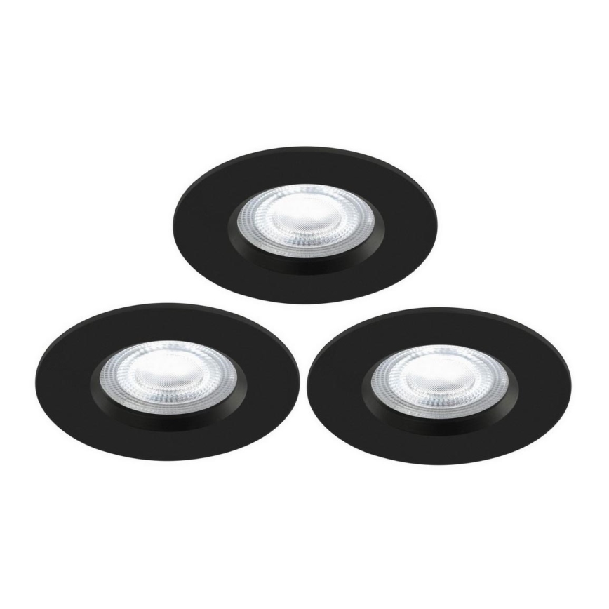 Nordlux - LOT 3x Spot LED RGB encastrable salle de bain à intensité variable DON SMART LED/4,7W/230V 2200-6500K IP65