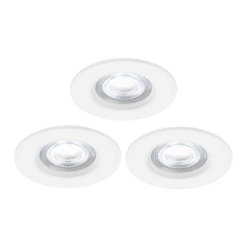 Nordlux - LOT 3x Spot LED RGB encastrable salle de bain à intensité variable DON SMART LED/4,7W/230V 2200-6500K IP65