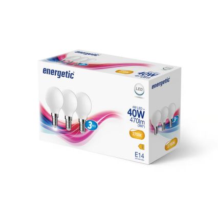 Nordlux - Lot de 3 ampoules LED G45 E14, 4W, 230V, 2700K